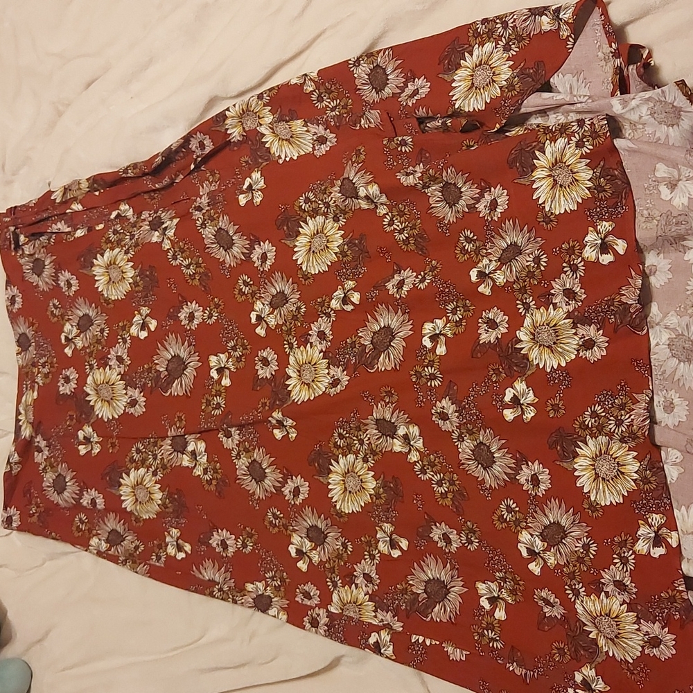 New Long Sunflower Skirt